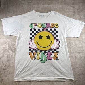 Second Grade Design Funny School Students Design Unisex T-Shirt Size L